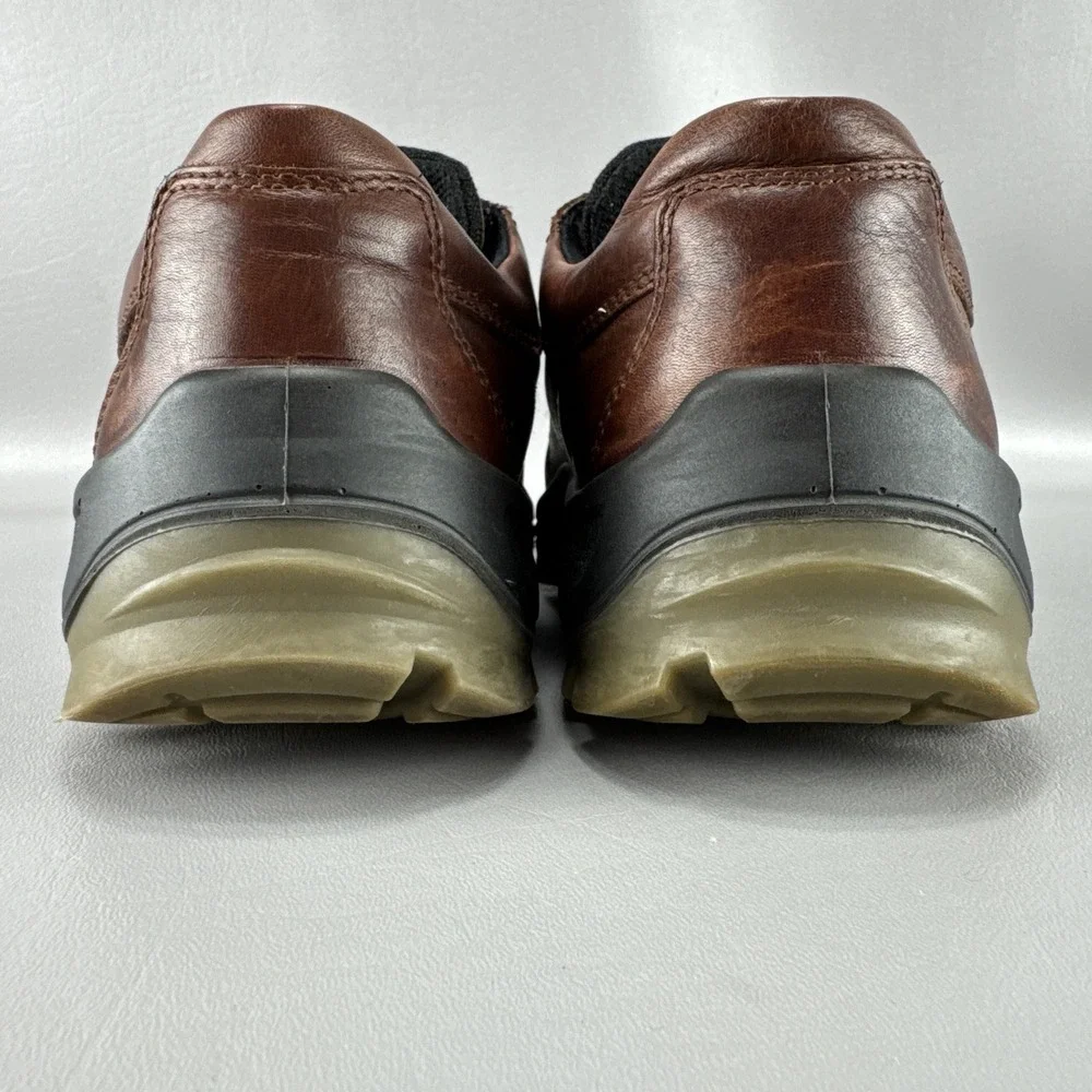 Ecco Track IV Gore-Tex Low Boots Mens 8 Brown Leather Hiking Casual‎ Athleisure